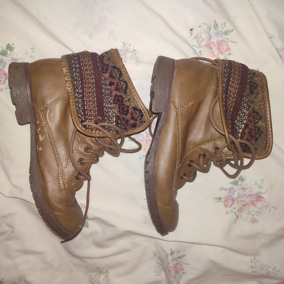 Rock & Candy Brown Lace-Up Ankle Booties - Picture 12 of 13